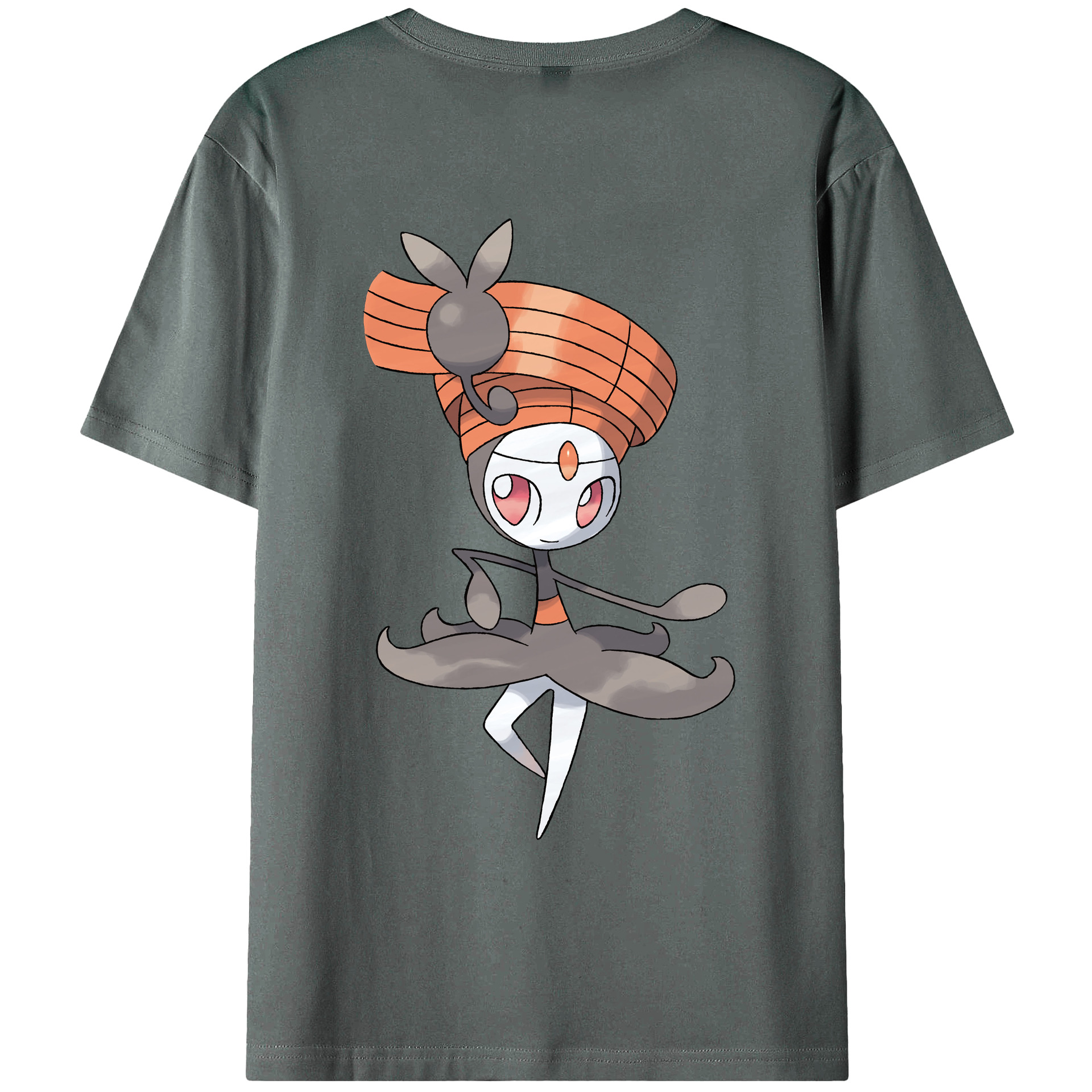 （画像用） ポケットモンスター Pokémon 綿100％ メンズ半袖Tシャツ（バックプリント） 通気性